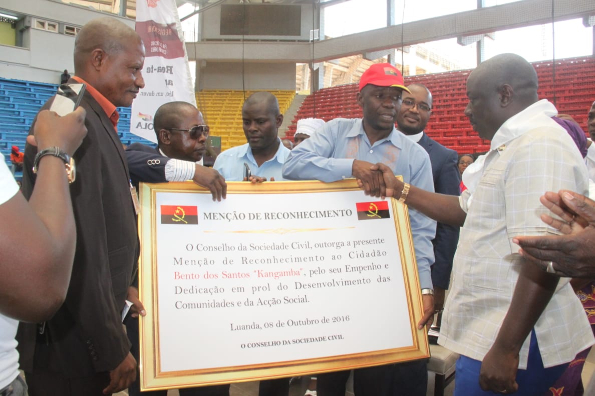 Kangamba is honored for his achievements in support of communities